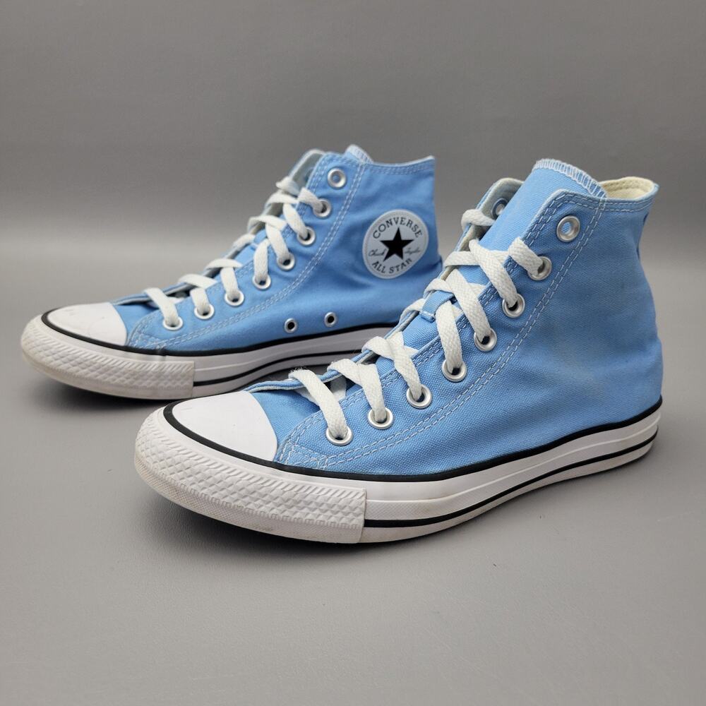 Converse Shoes Women 8.5 Men 6.5 Light Blue Sneaker Chuck Taylor Canvas High Top